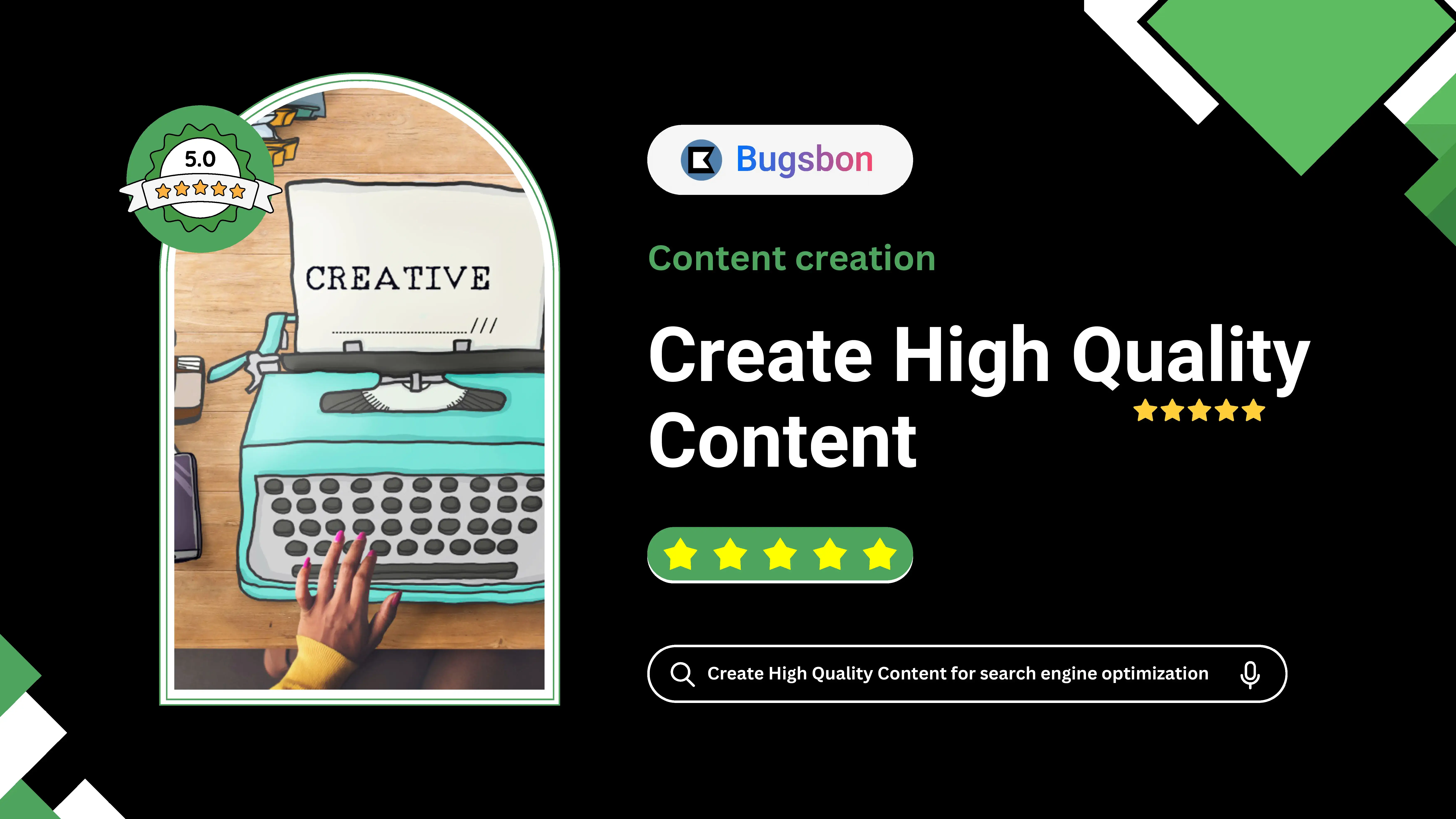 Creating High Quality content for seo