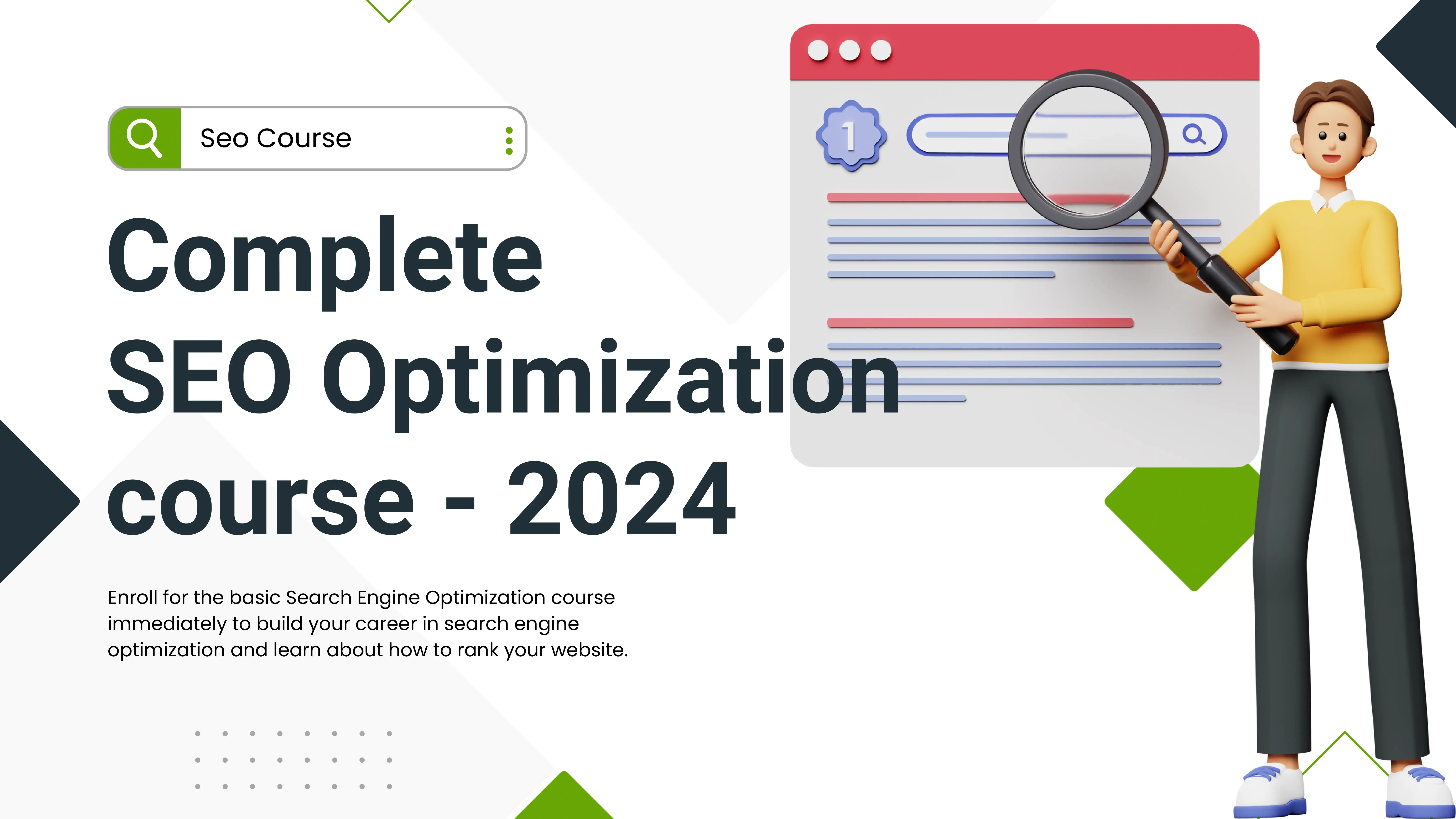 Complete SEO Optimization course 2024